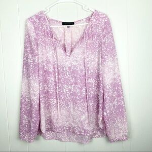 Sanctuary | Purple Printed Long Sleeve Blouse